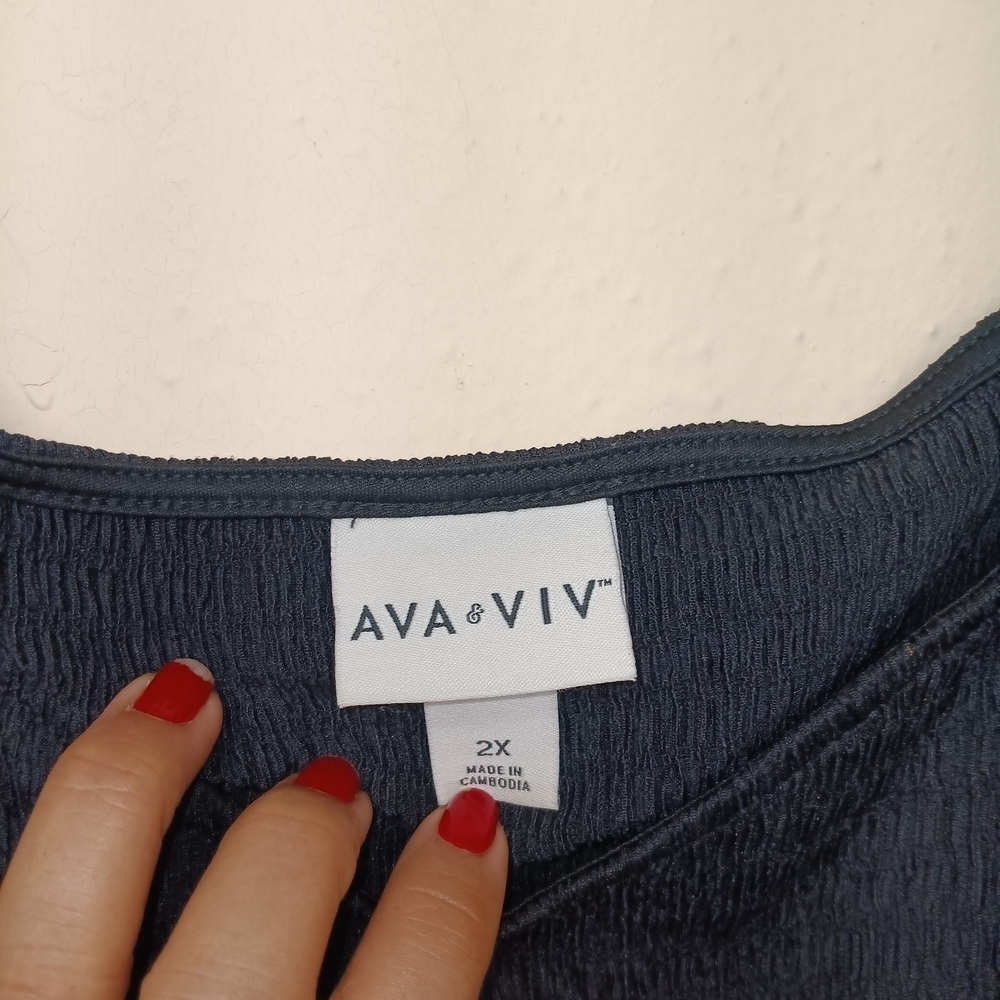 Ava & Viv Black Midi Dress - Picture 7 of 8